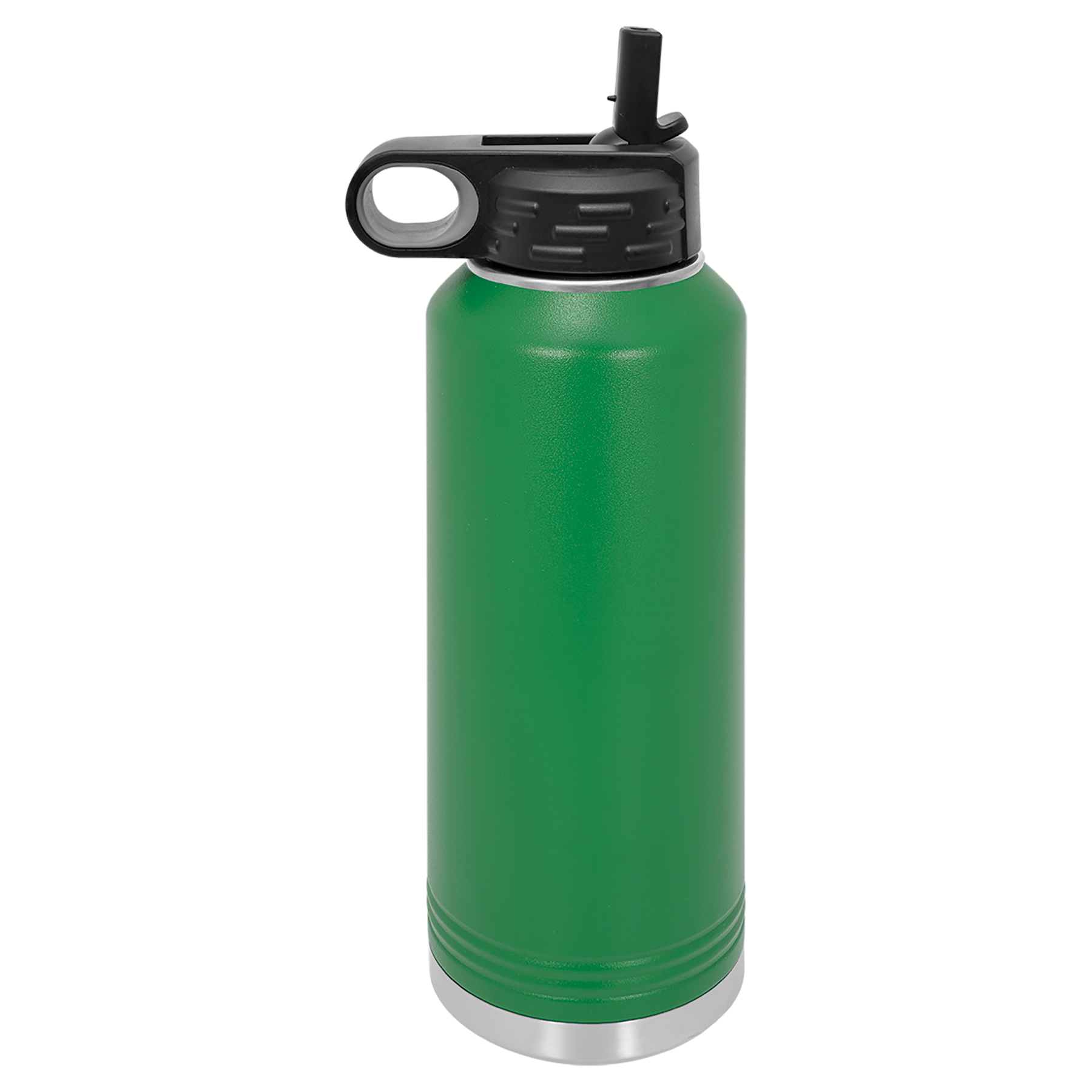 Green 40 oz. Powder Coated Water Bottle