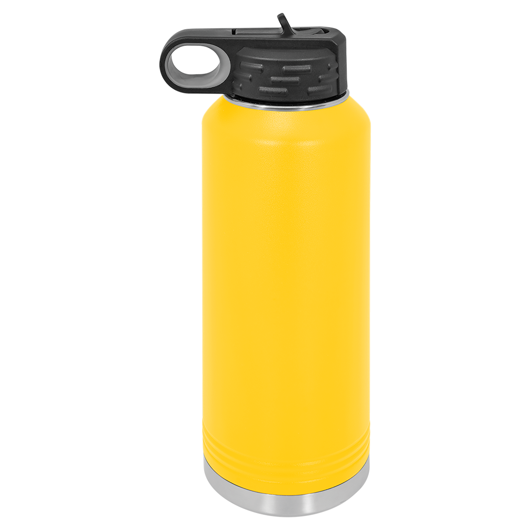 Yellow 40 oz. Powder Coated Water Bottle blank-preview