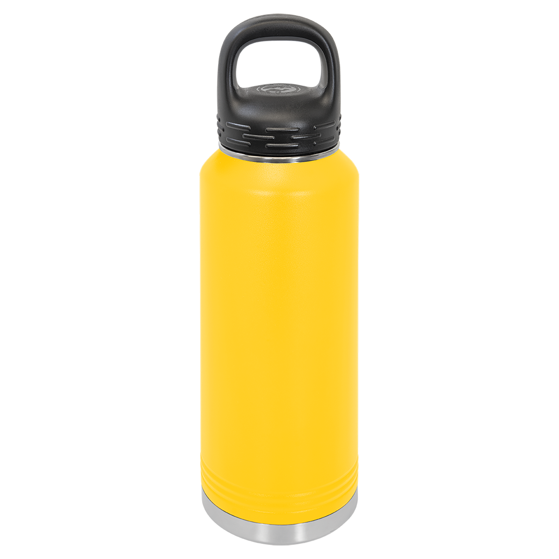 Yellow 40 oz. Powder Coated Water Bottle
