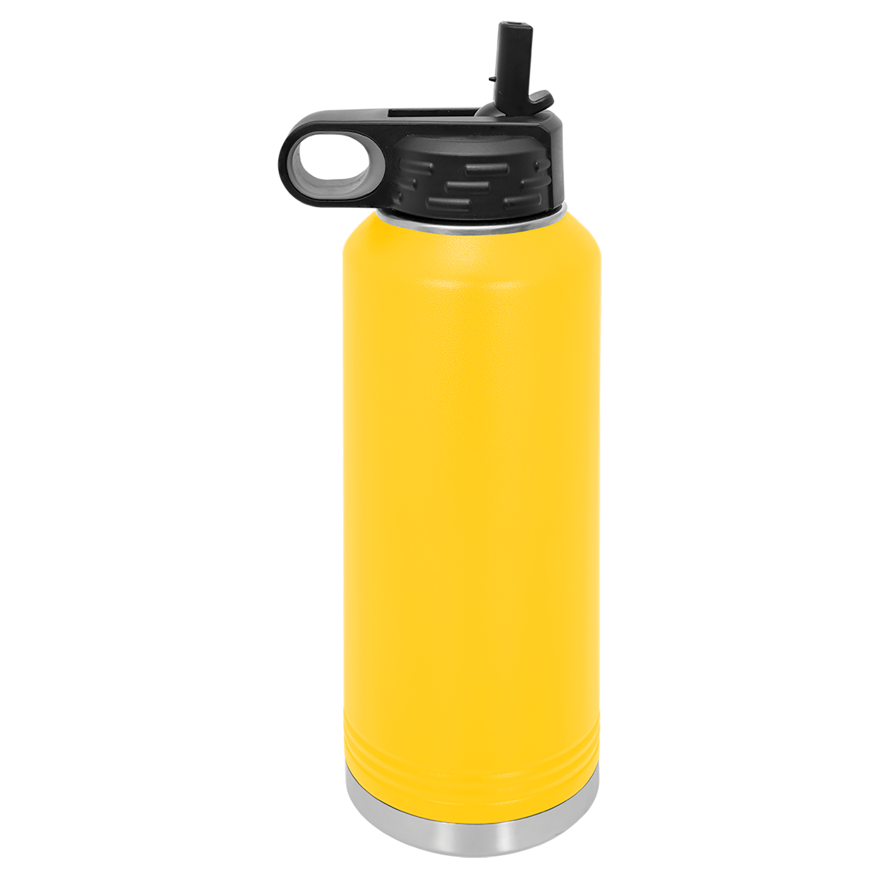 Yellow 40 oz. Powder Coated Water Bottle