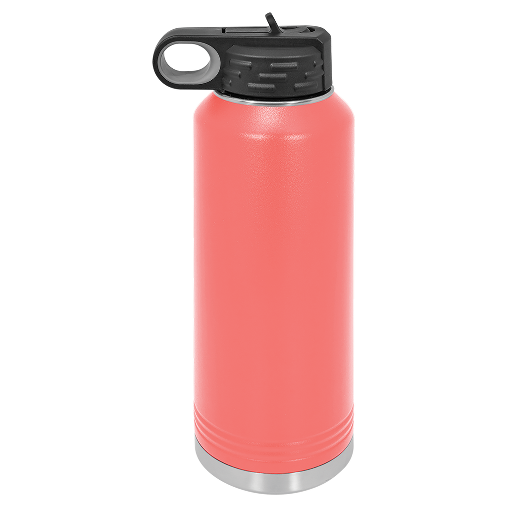 Coral 40 oz. Powder Coated Water Bottle blank-preview