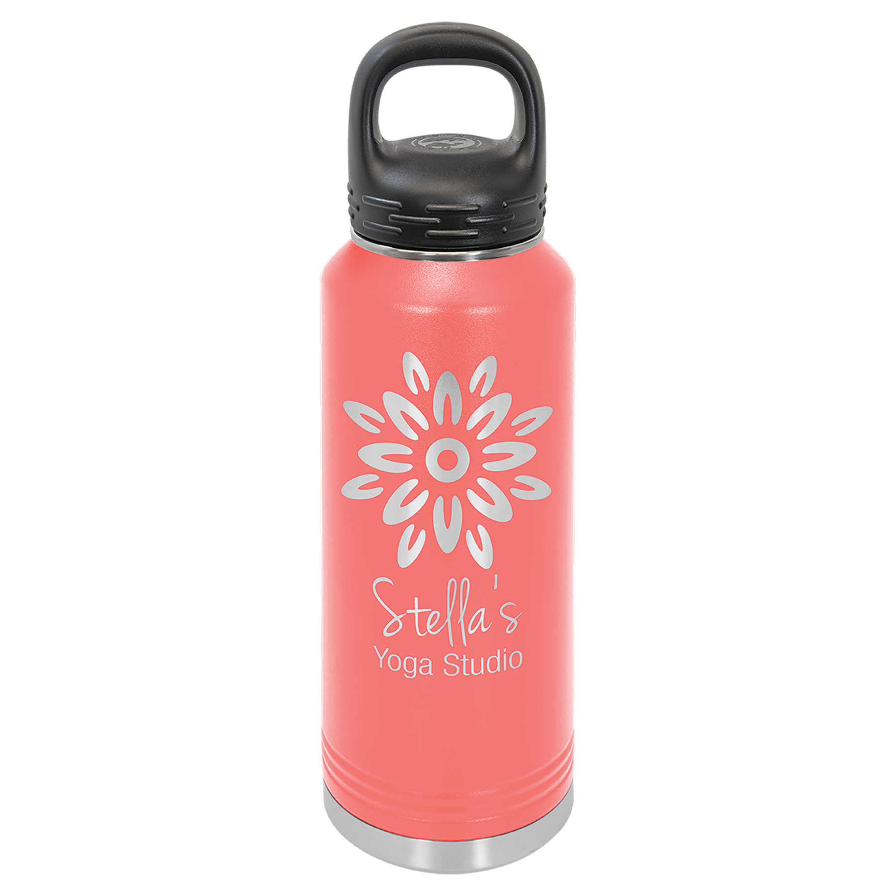 Coral 40 oz. Powder Coated Water Bottle