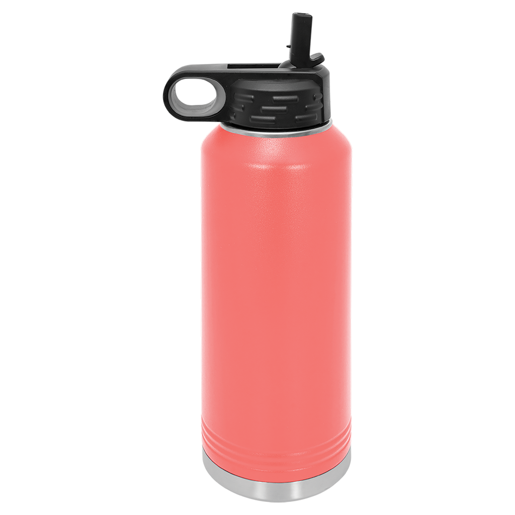 Coral 40 oz. Powder Coated Water Bottle