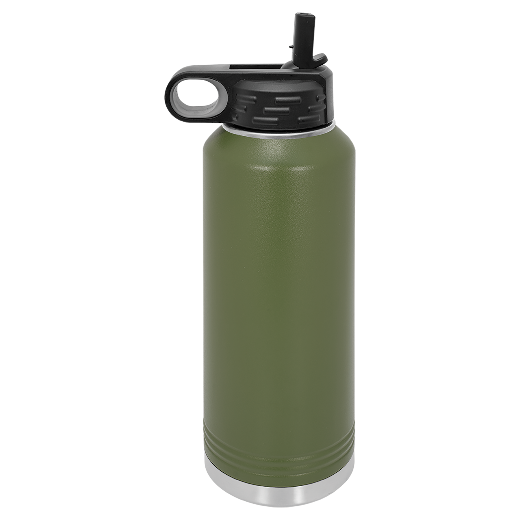 Olive Green 40 oz. Powder Coated Water Bottle