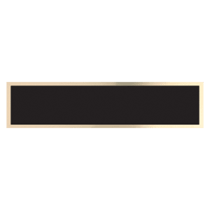 Black/Gold Brass Plate for 8 1/2" Desk Wedges – 7 1/2" blank-preview