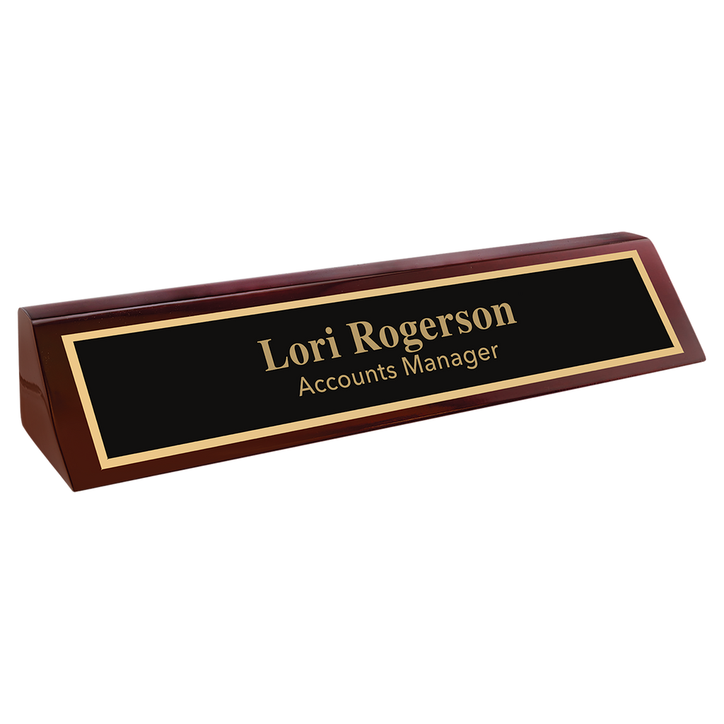 Rosewood Piano Finish Desk Wedge