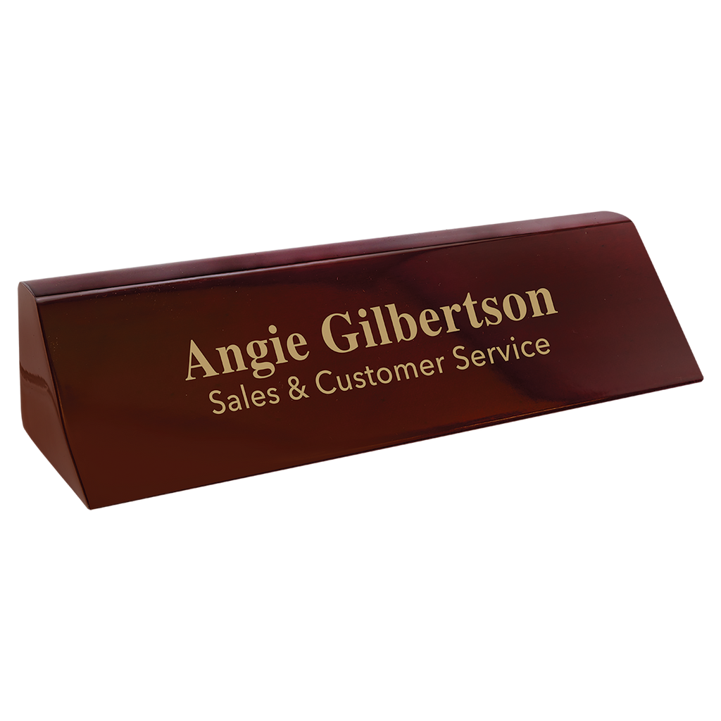 Rosewood Piano Finish Desk Wedge