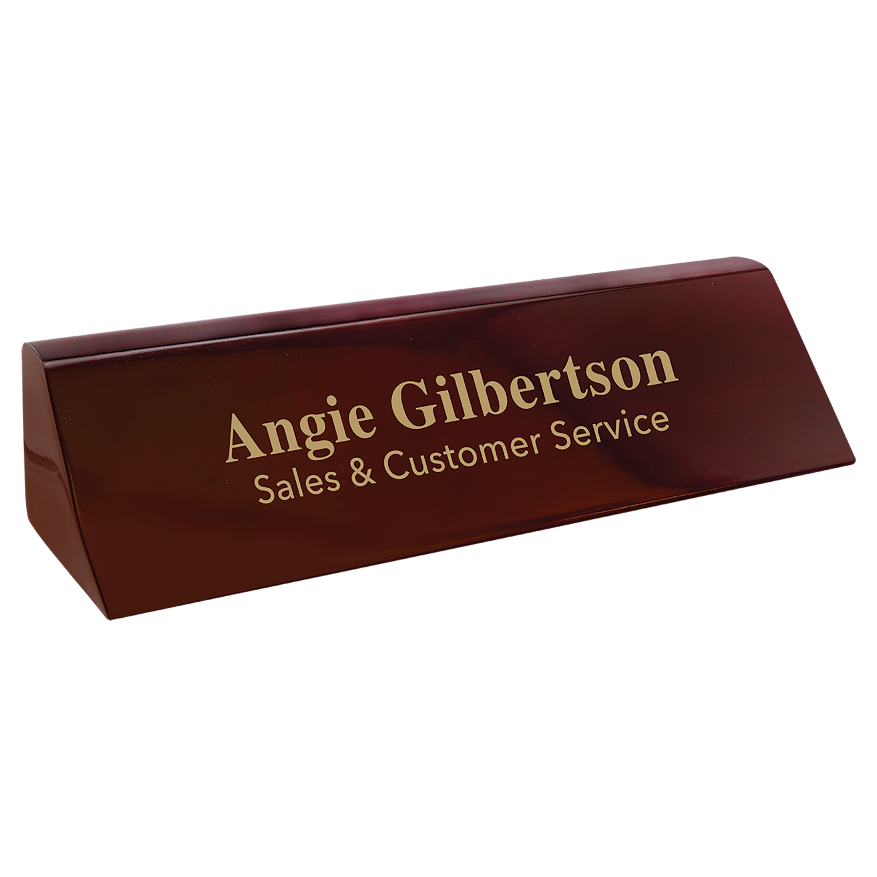 Rosewood Piano Finish Desk Wedge
