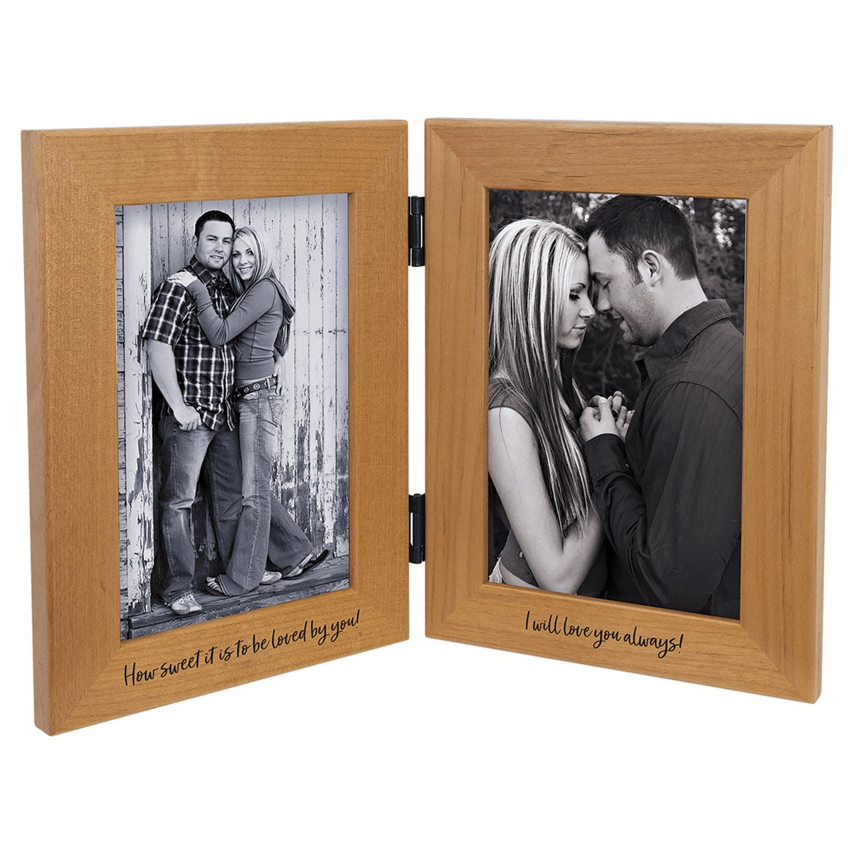 Genuine Red Alder Dual Picture Frame – 4" x 6"