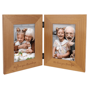 Genuine Red Alder Dual Picture Frame – 5" x 7"