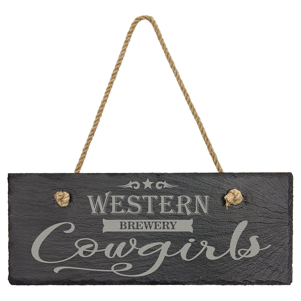 Rectangle Slate Decor with Hanging String