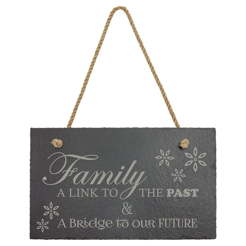 Rectangle Slate Decor with Hanging String