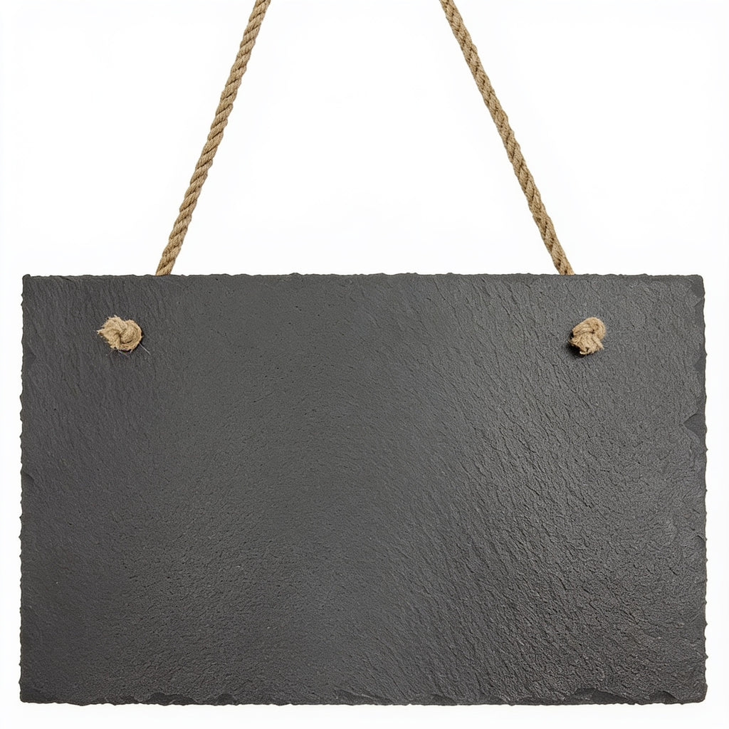 Rectangle Slate Decor with Hanging String blank-preview