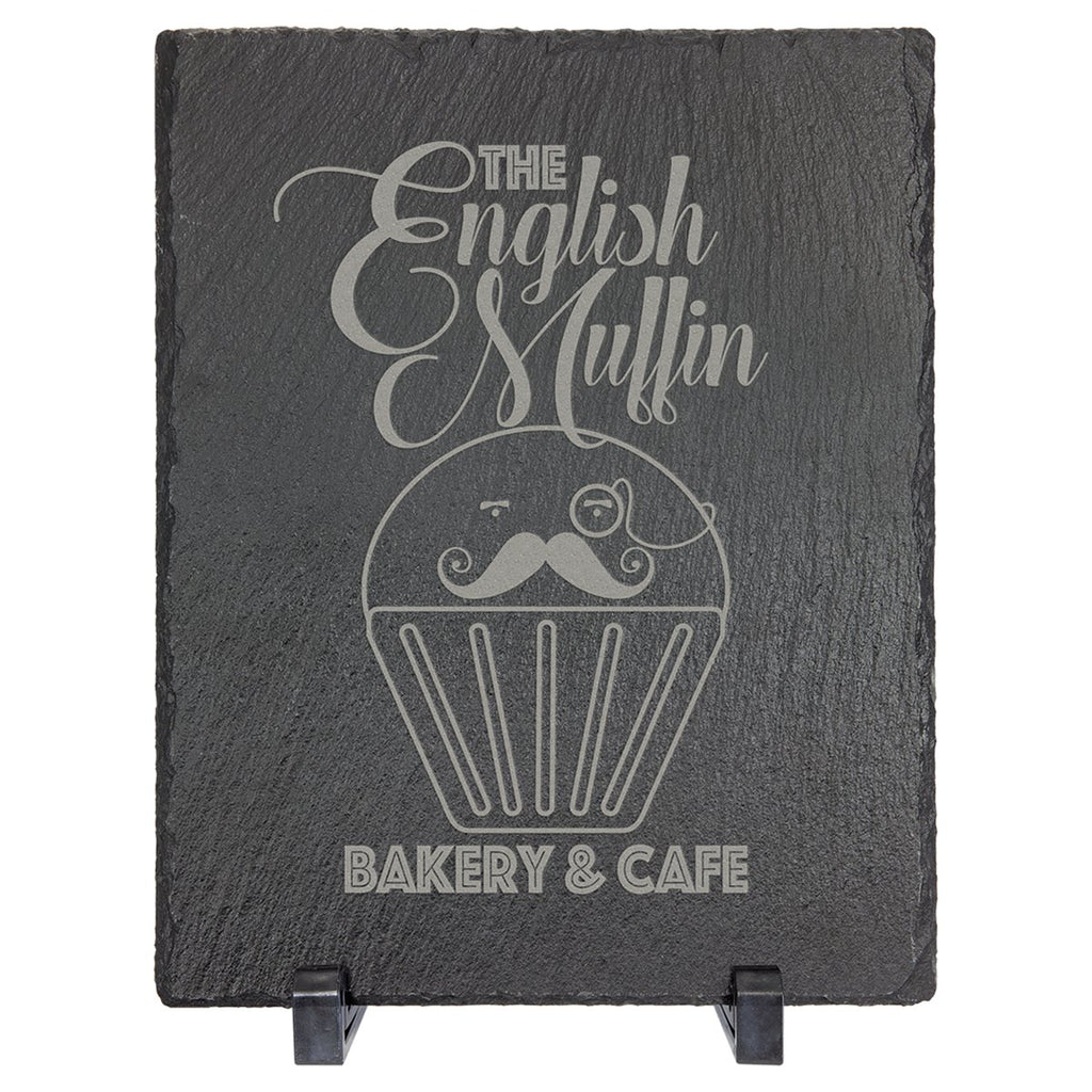 Rectangle Slate Decor with Rubber Pads and Stands