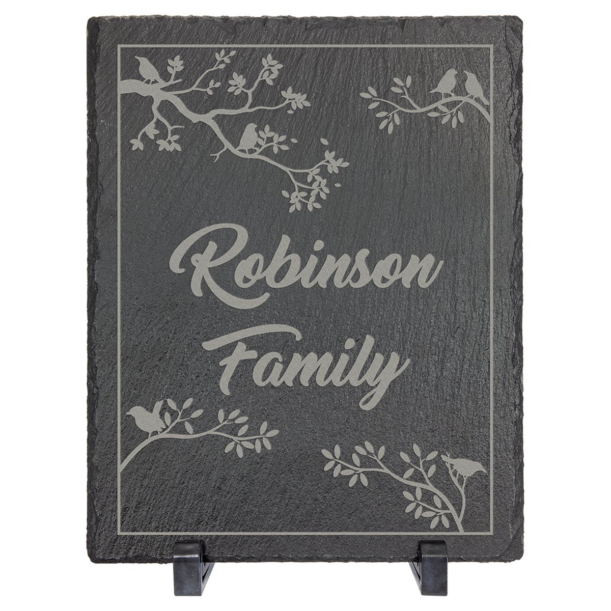 Rectangle Slate Decor with Rubber Pads and Stands