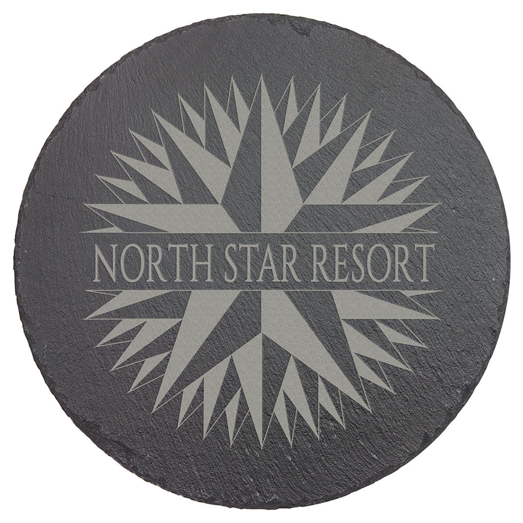 Round Slate Decor with Foam Pads