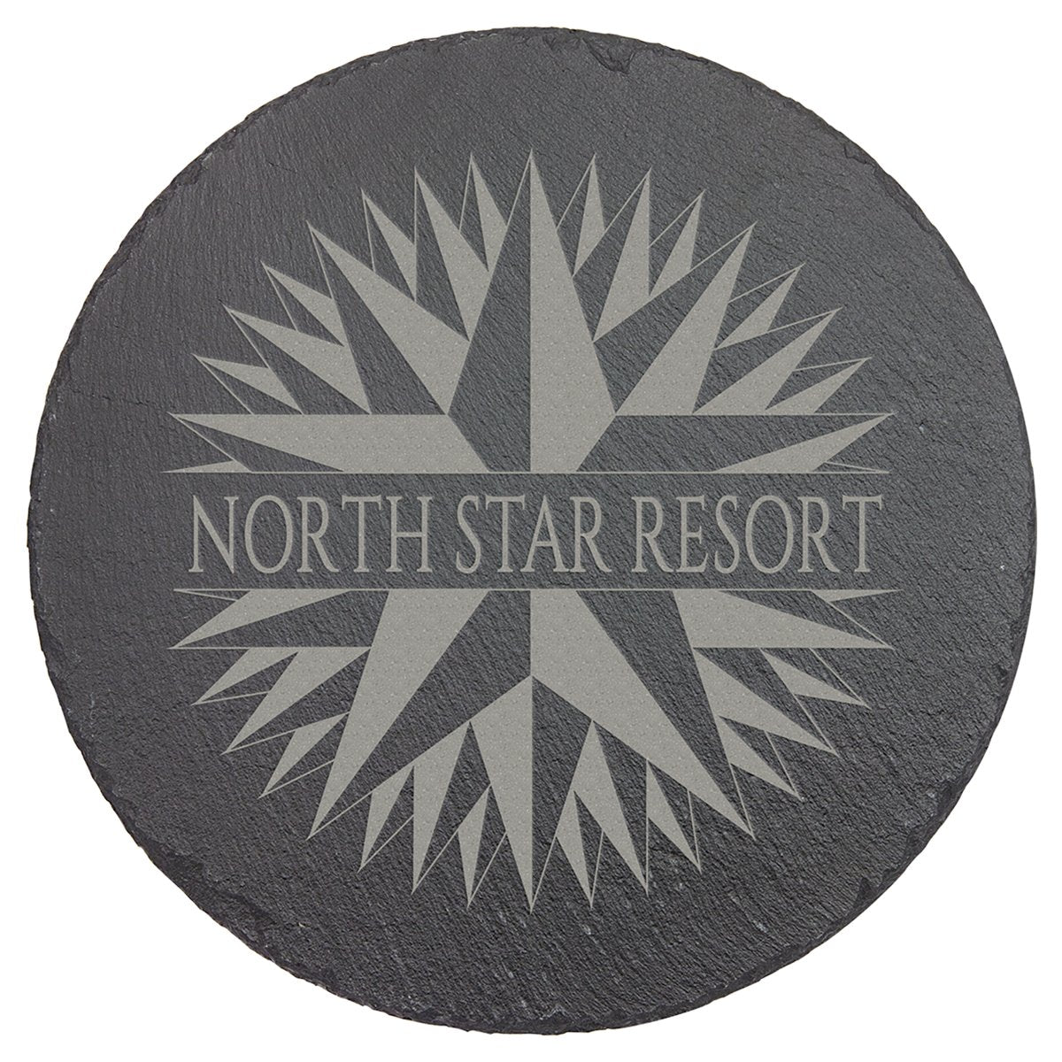 Round Slate Decor with Foam Pads