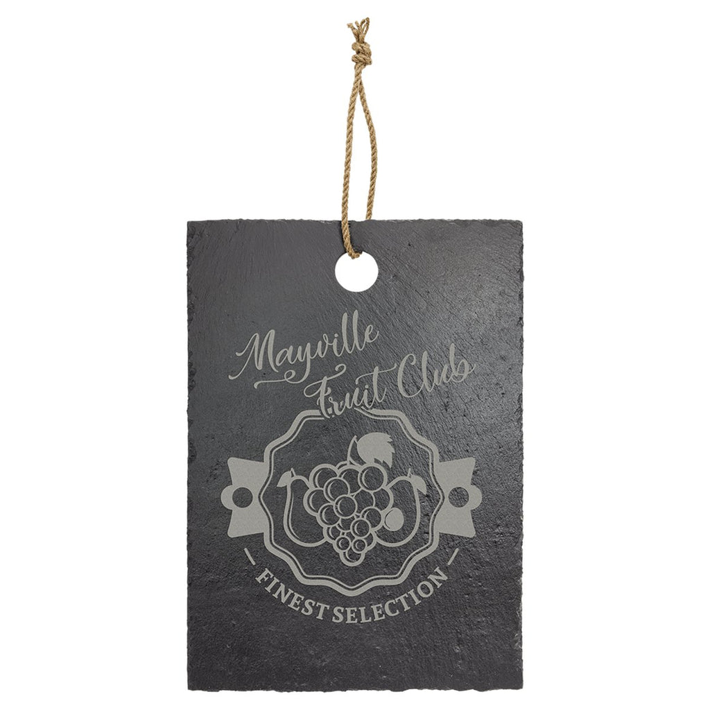 Slate Cutting Board with Rubber Pads and Hanging String