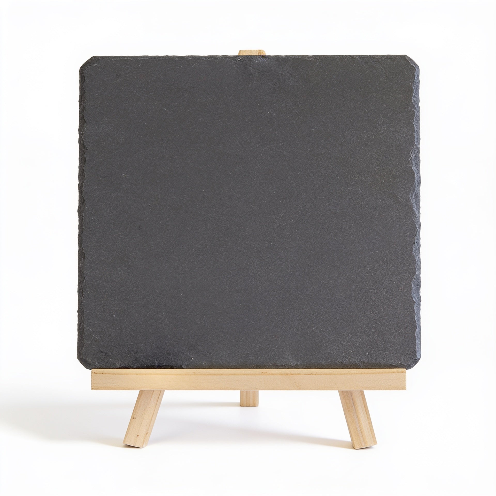 Rectangle Slate Decor with Wood Stand blank-preview-flat
