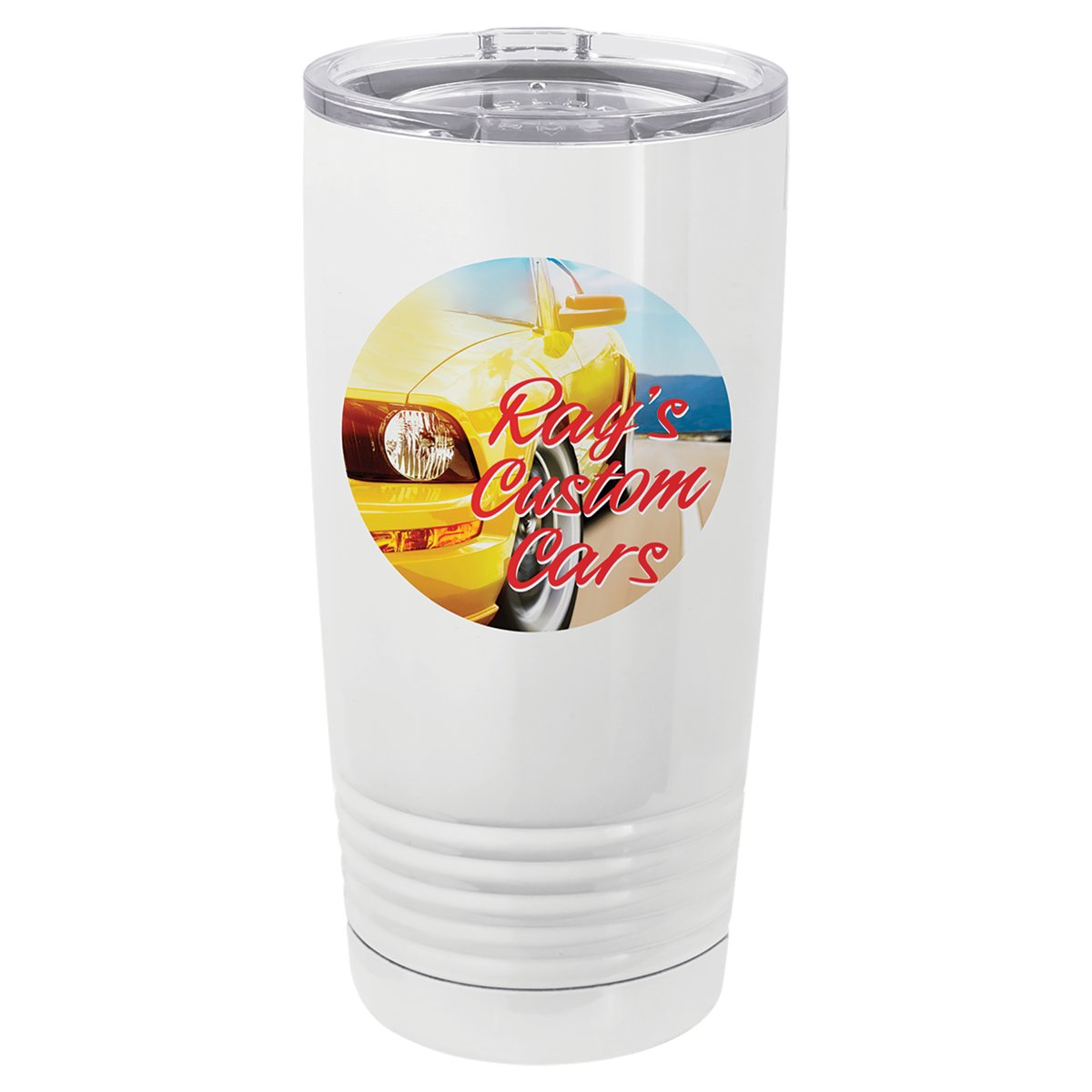 White 20 oz Vacuum Insulated Tumbler w/Lid
