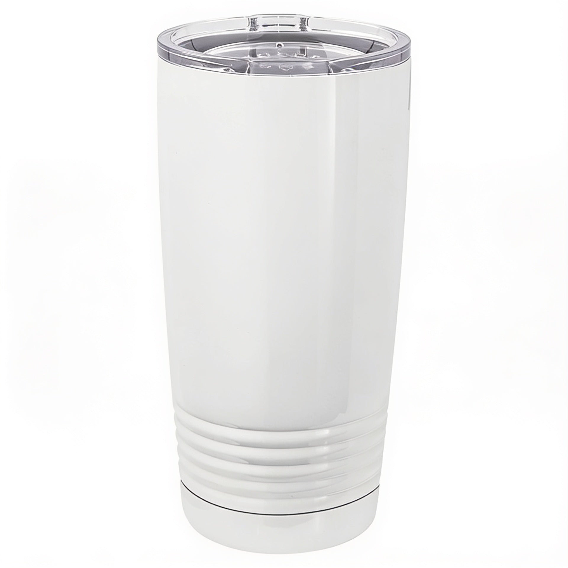White 20 oz Vacuum Insulated Tumbler w/Lid blank-preview