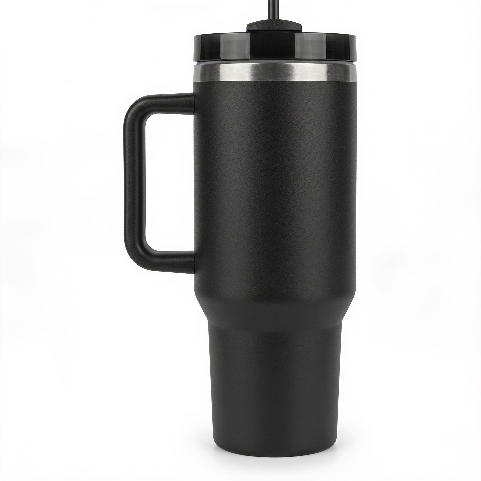 Personalized 40 oz Tumbler with Handle & Straw blank-preview
